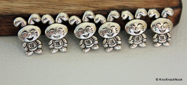 10 x Rabbit Beads/ spacer beadsTibetan Silver 14mmx10mm
